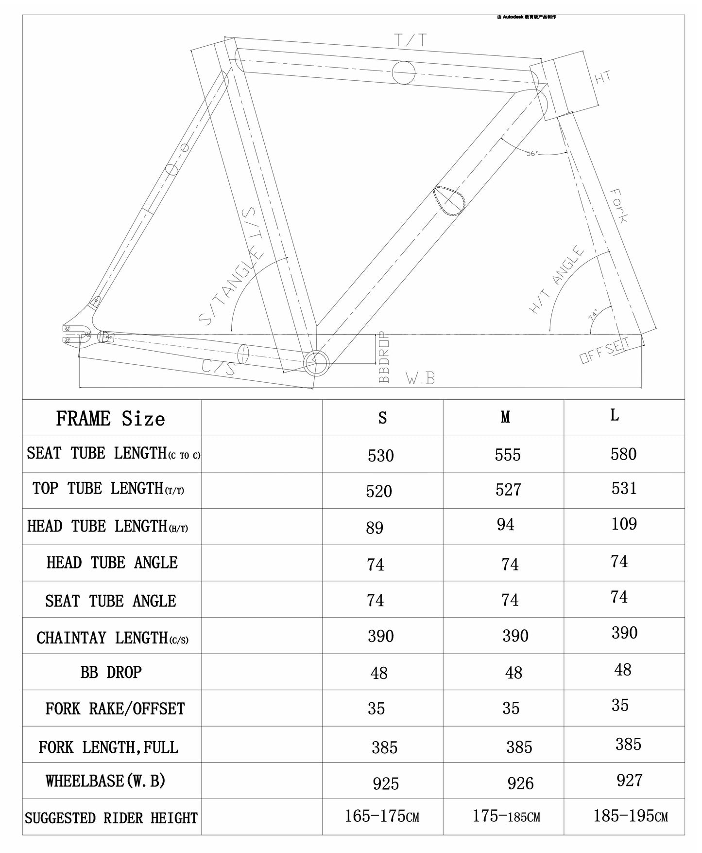 Ardently Arena Pista Track Frame Set
