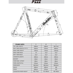 PIZZ Shukaku 2023 Track Frame Set