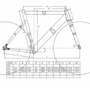 Tsunami SNM200 2024 Track Frameset