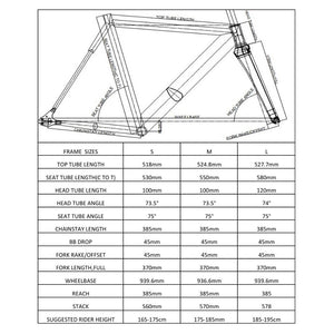 Ardently Pulse Punk Track Frameset