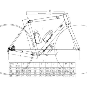 Tsunami Seaboard GR02 Gravel Frame Set (Bianchi)