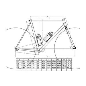 Level up x Tsunami GB005 Track Frameset
