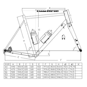 Tsunami Seaboard CR05 Road Frameset