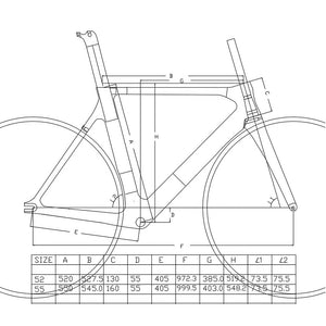 Tsunami Shuttler 2026 Track Frameset